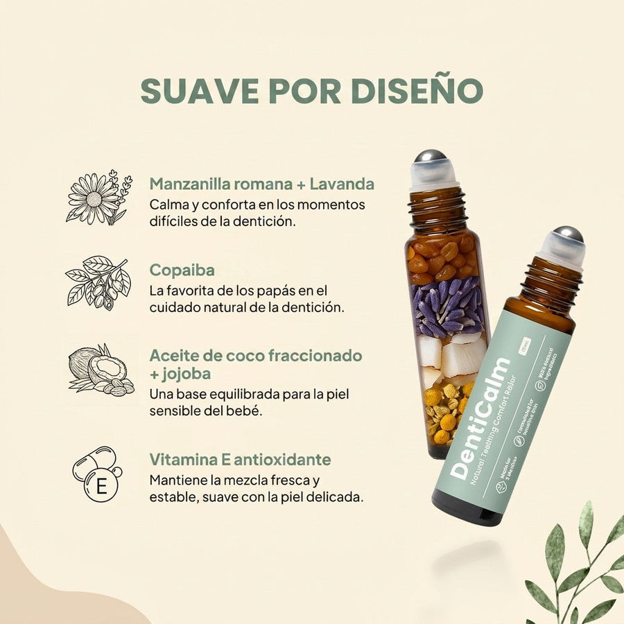 Suave por diseño — ingredientes DentiCalm